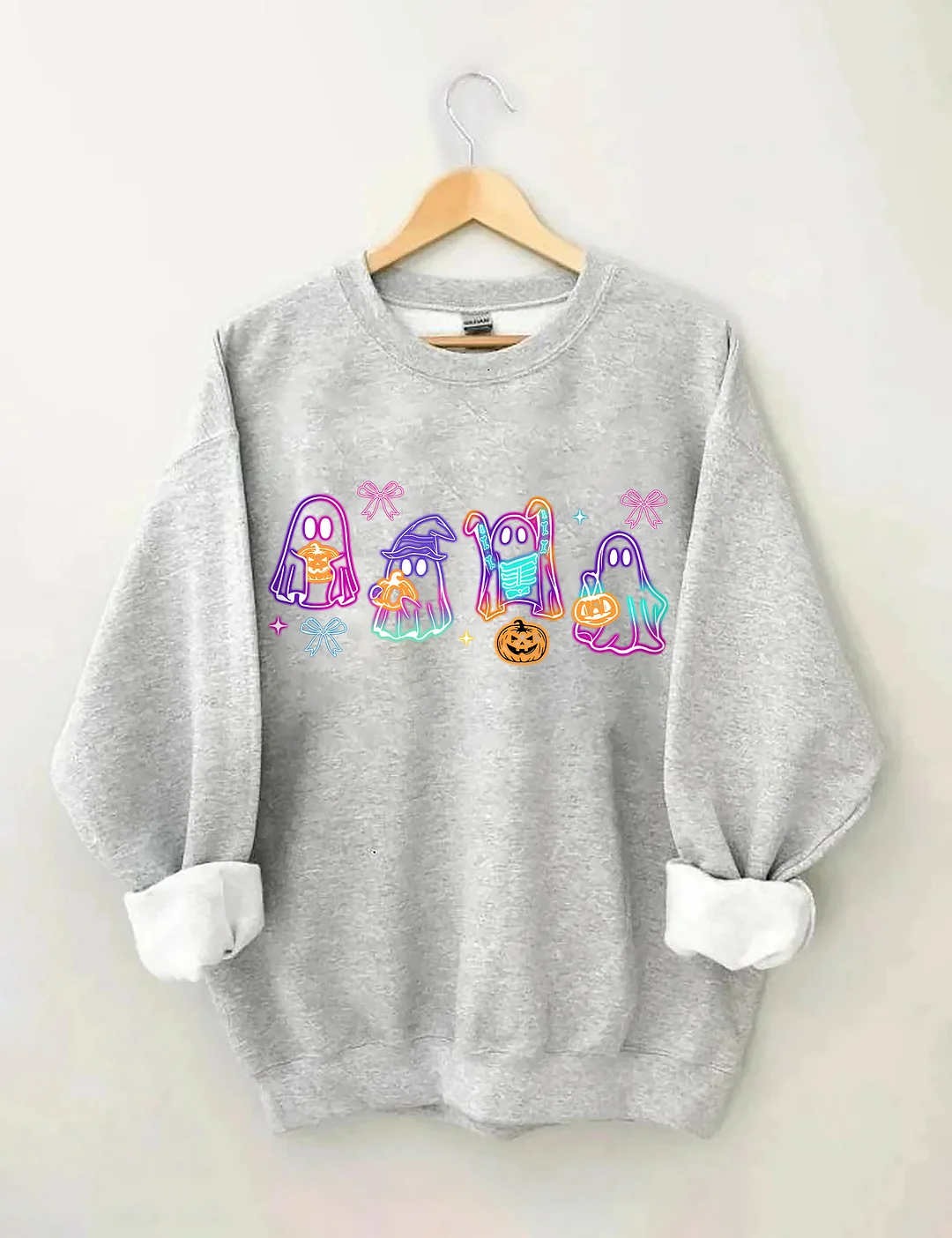 Halloween Ghost Neon Sweatshirt