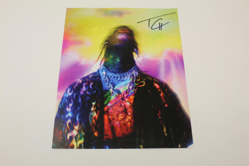 TRAVIS SCOTT SIGNED AUTOGRAPH 8X10 Photo Poster painting - ASTROWORLD STAR, RODEO, UTOPIA, RARE