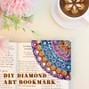 4Pcs Mandala Diamonds Painting Corner Bookmarks DIY Flower Bookmarks Kit