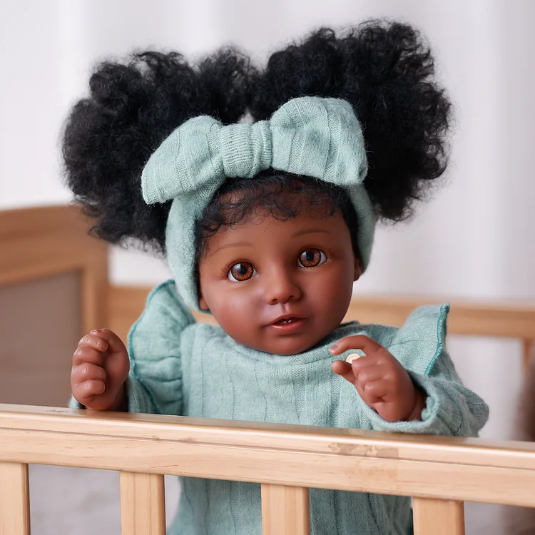 Babeside Princess Reborn Baby Dara 20'' African American Toddler Girl Emotional Comfort Companion
