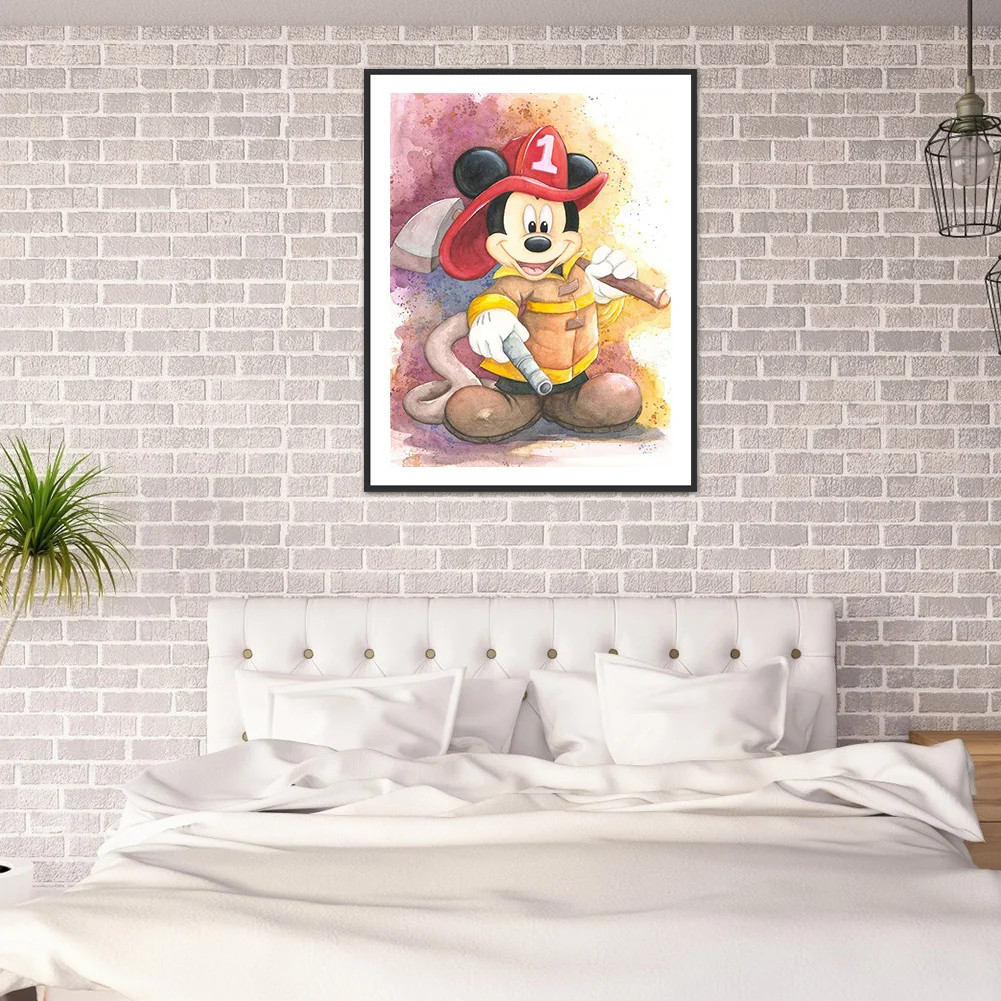 Diamond Painting - Full Round Drill - Cartoon Mouse(30*40cm)