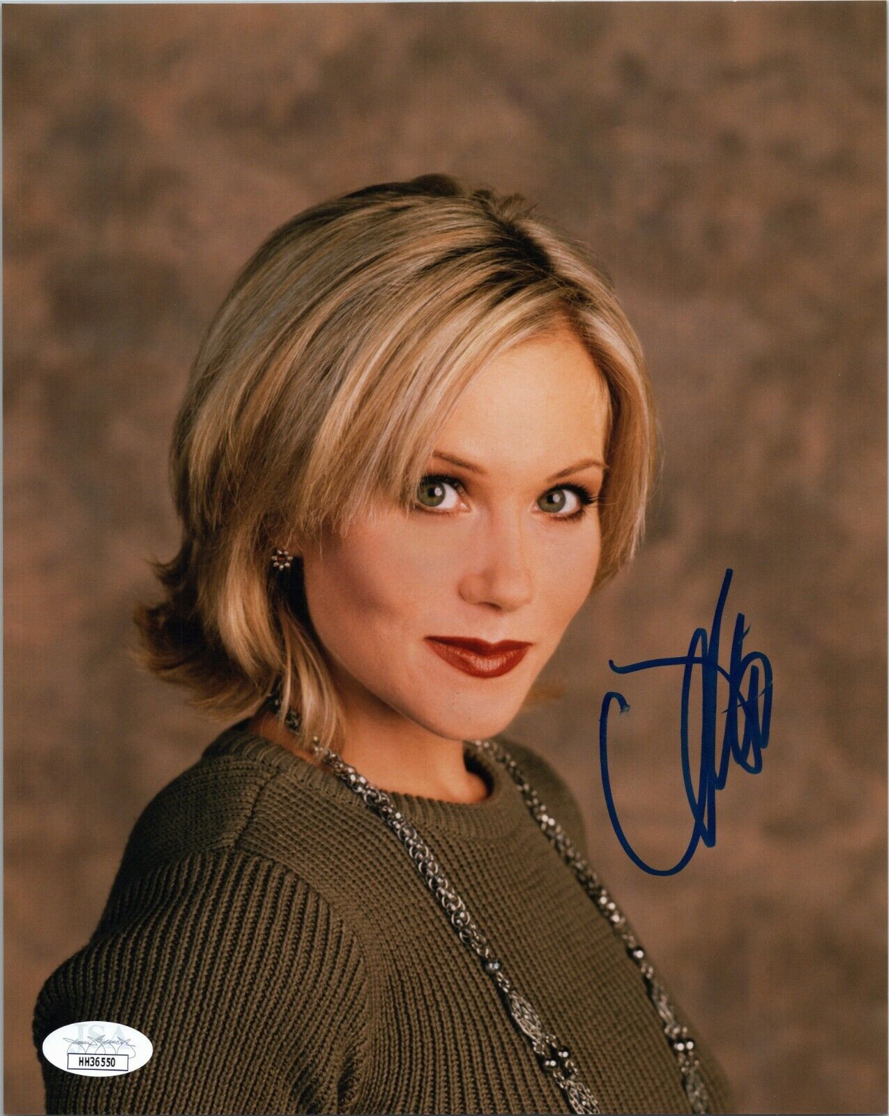 CHRISTINA APPLEGATE Auth. Hand-Signed MARRIED WITH CHILDREN 8x10 Photo Poster painting (JSA COA)