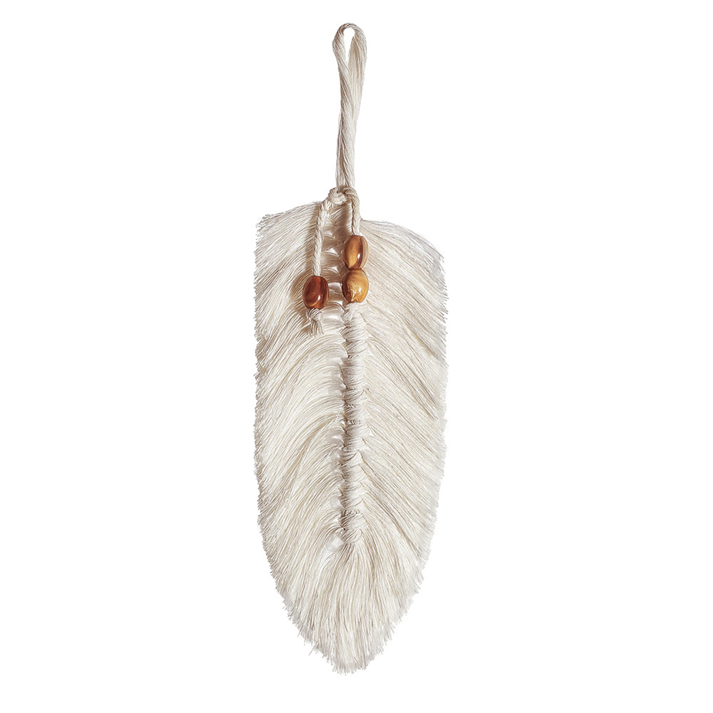 

Macrame Tapestry Cotton Rope Leaf Home Decor Handmade Woven Wall Hanging, 501 Original