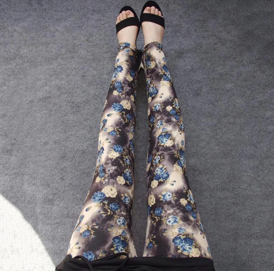 CUHAKCI Female Workout Slim High Waist Elastic Sexy Pants Women Leggings Print Stretchy Fitness Gym Leggins Trousers