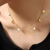Moon Star Peals Stylish Necklace