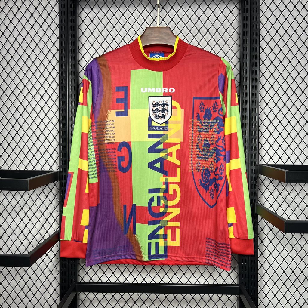 Retro England 1996 Goalkeeper Long Sleeve Jersey