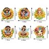 6Pcs Sunflower Fairy DIY Diamond Painting Kits Garden Stakes Diamond Art Kits