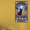 Katze 5d diy volle runde partielle ab bohrer dimond gem&auml;lde wohnkultur 17,72x29,53in