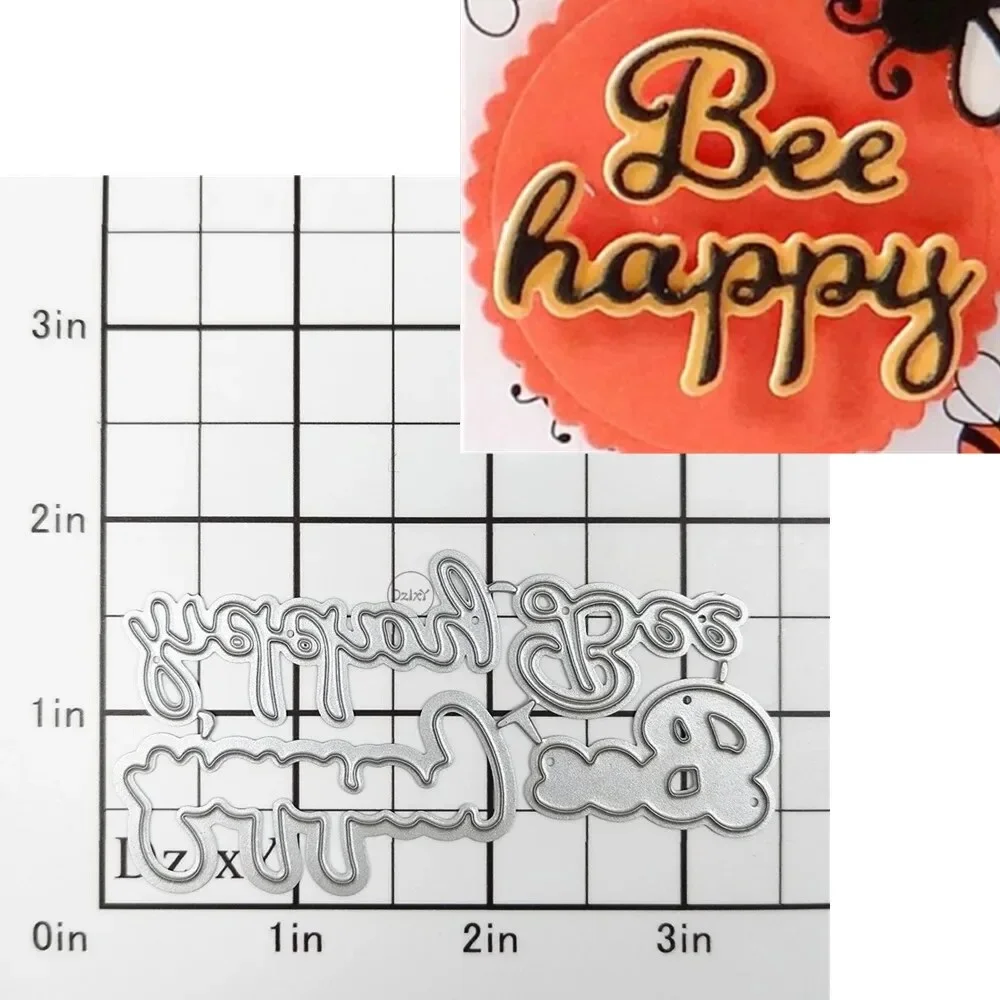 Nigikala Styles) English Words Metal Cutting Dies for Card Making Paper Embossing Die Cuts Sets Album 2024 New Templates Stencils