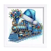 5D DIY Partial Special Shaped Drill Diamond Painting Train Home Art 19.2x19.2cm