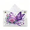 DIY Diamond Painting Creative Design Leather Handmade Tissue Holder Rhinestones Decorative Tissue Box Craft Kits