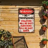 Warning - Metal Tin Signs(8*12Inch/12*16Inch)