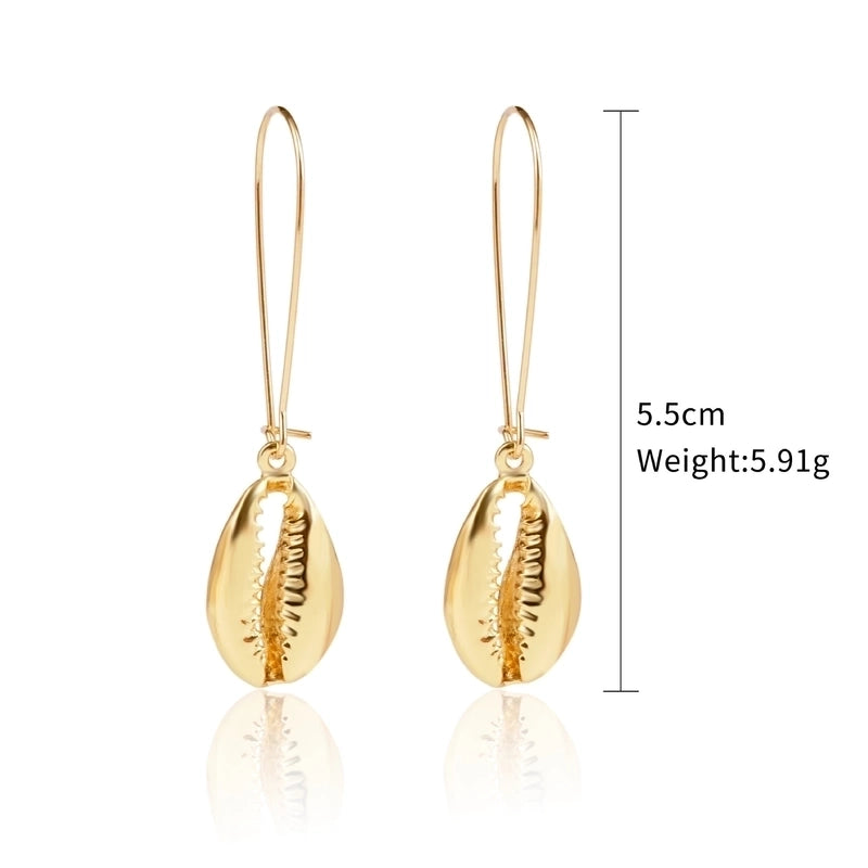 Fashion Shell Shell Inlaid Shell Artificial Pearls Women’s Earrings 1 Pair