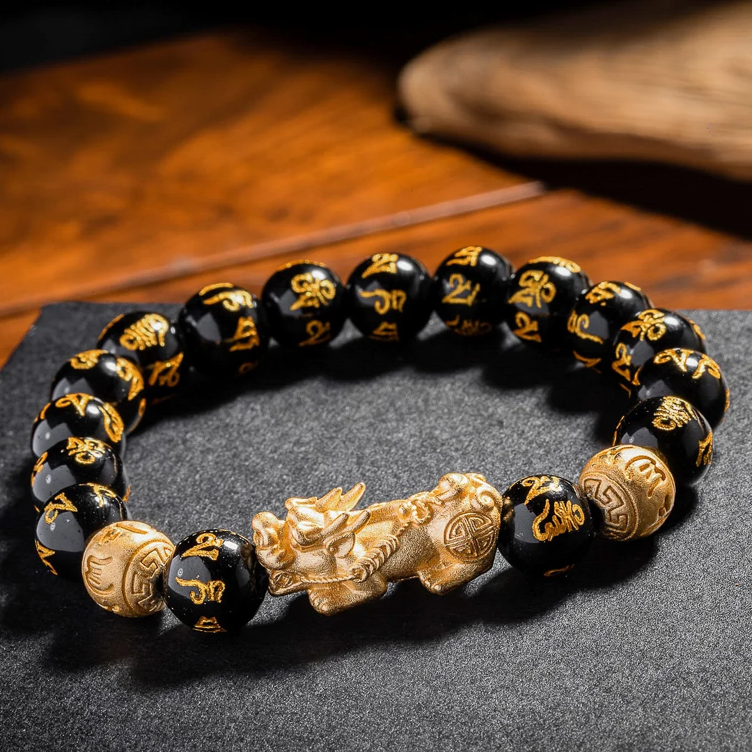 Pixiu Black Obsidian Wealth Bracelet - Attract Wealth