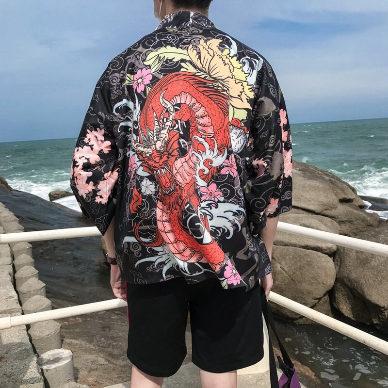 Project - S Japanese Dragon Loose Shirt