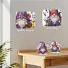 2pcs DIY Rustic Lavender Gnomes Diamond Painting Ornaments