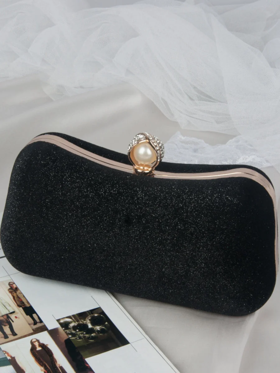 Vintage Clutch Bag Bronzing Velvet Party Bag