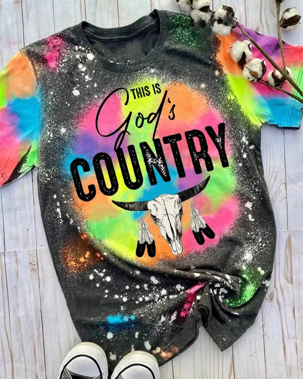 This is God's Country Tie Dye Shirt