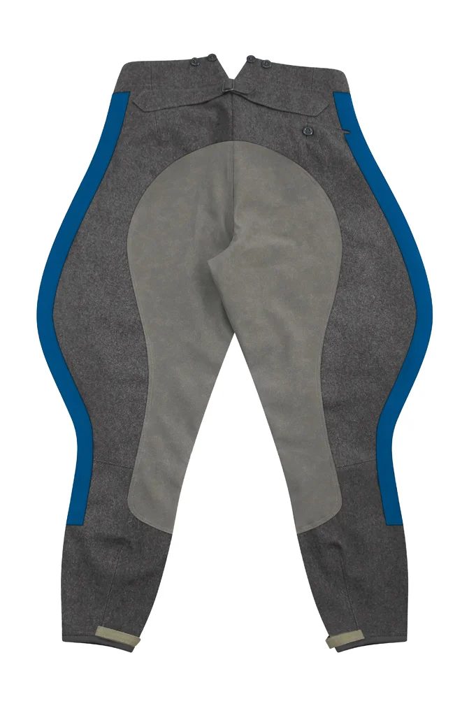   Kriegsmarine German Coastal General Stone Grey Wool Riding Breeches German-Uniform