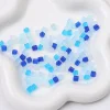 Colorful Square Cube Frosting Glass Beads DIY Accessories