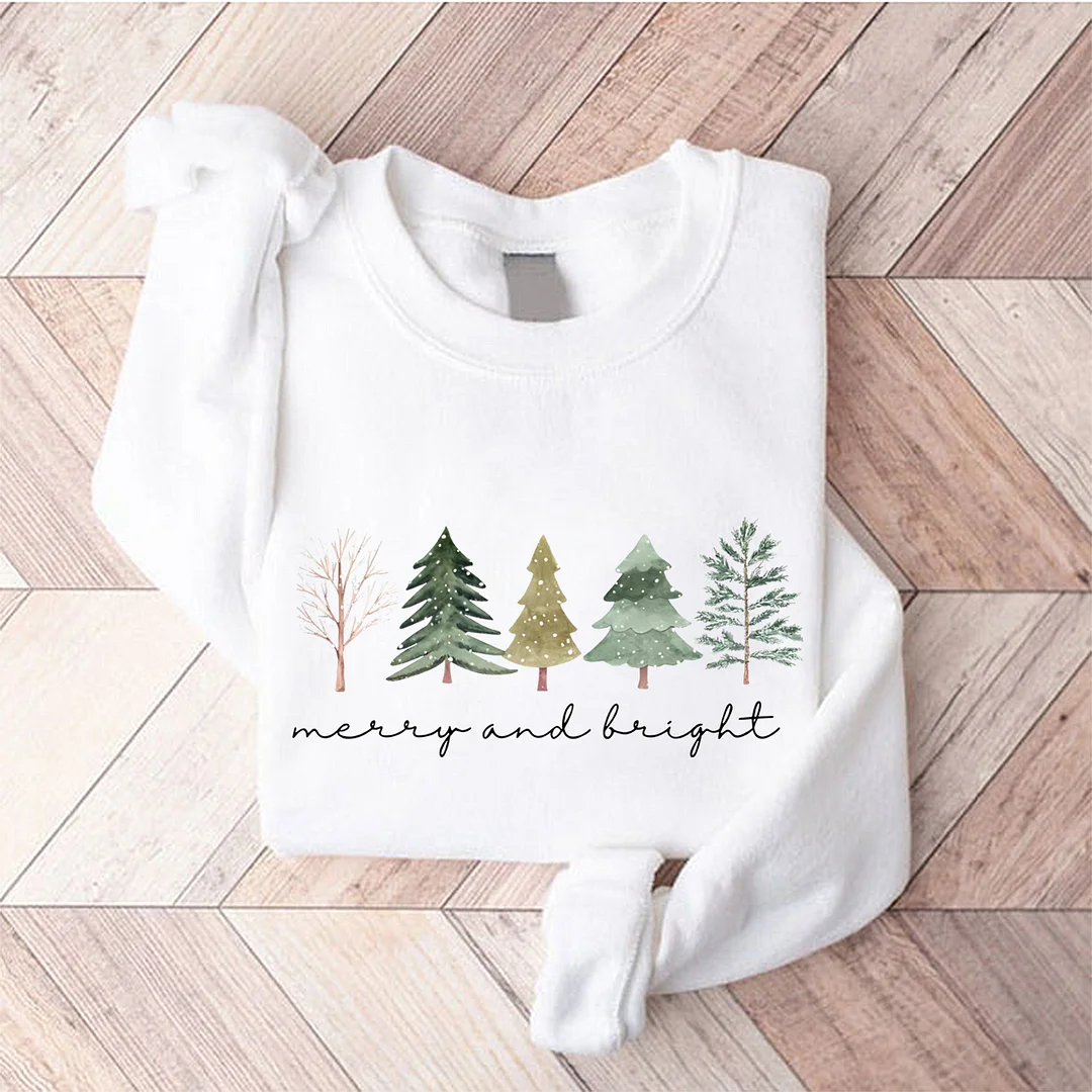 Eagerlys Merry Trees Sweatshirt Eagerlys