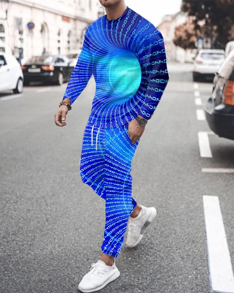 Men's Leisure Sports Long Sleeve Suit