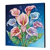 DIY Pearl Painting Calla Lily for Home Wall Decor with Frame(25x25cm)