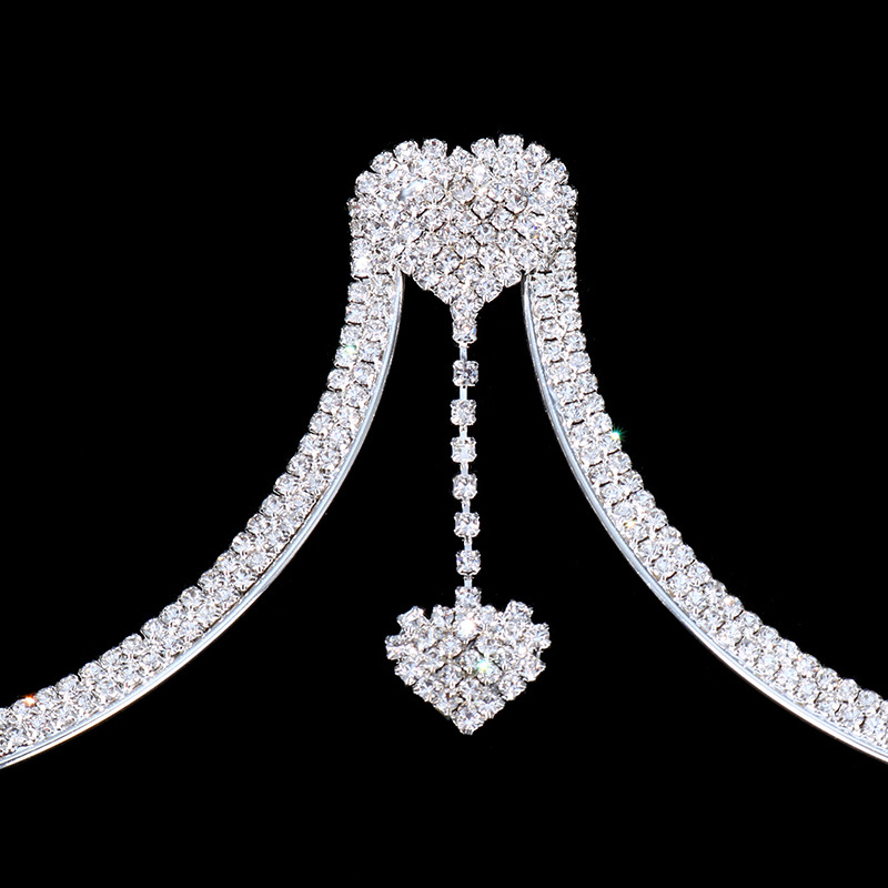 Fashion Rhinestone Plating Bracket Body Chain
