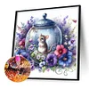 (30*30cm)Flowers Hamster - Square AB Drill Diamond Painting