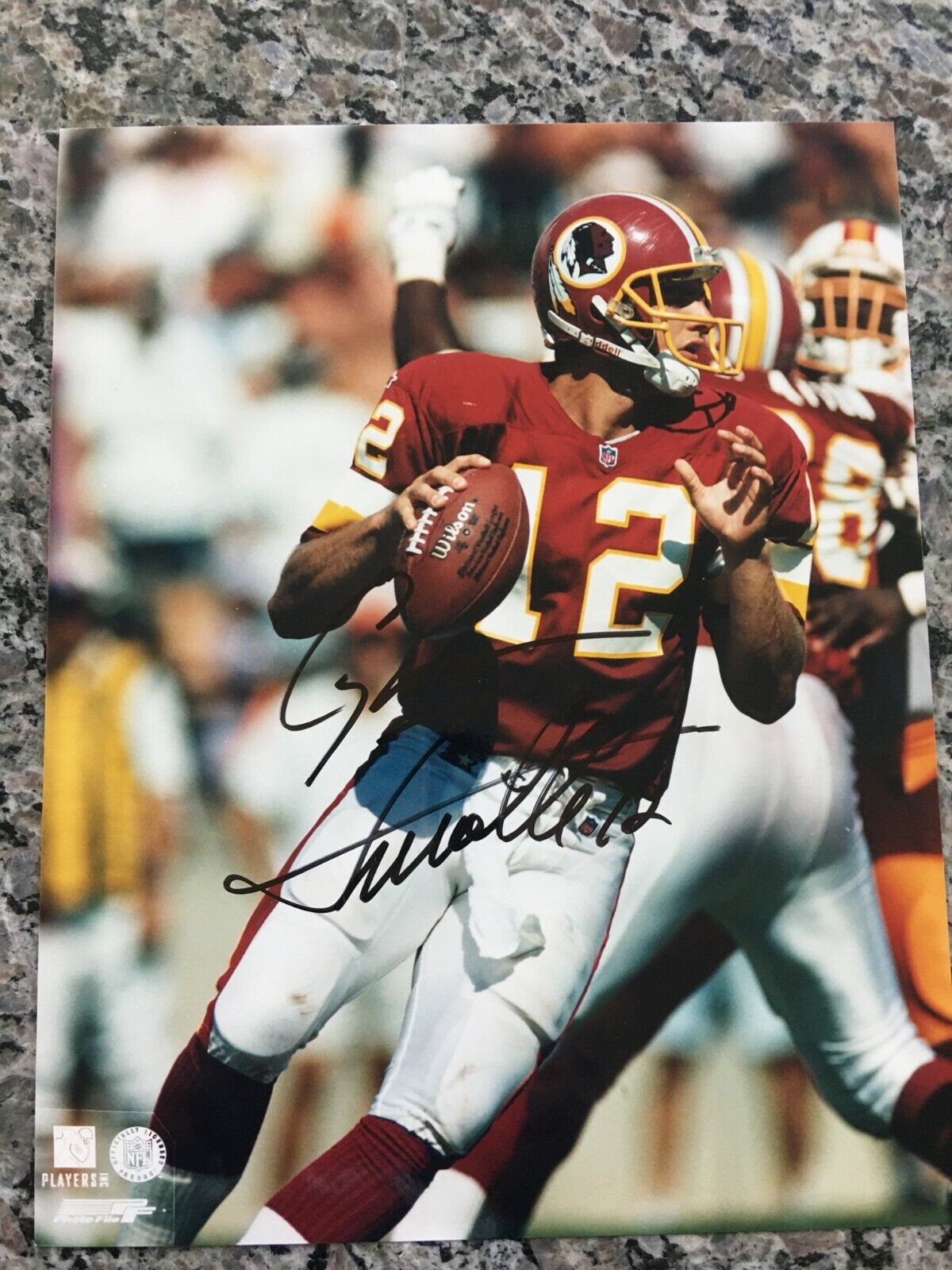 GUS FREROTTE WASHINGTON REDSKINS QB RARE SIGNED Photo Poster painting