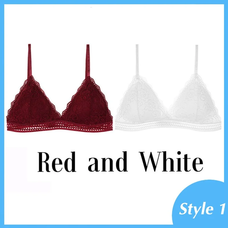 French Style Bralette Seamless Deep V Lace Bra Wireless Thin Underwear Sexy Lingerie Soft Push Up Bras For Women Hot