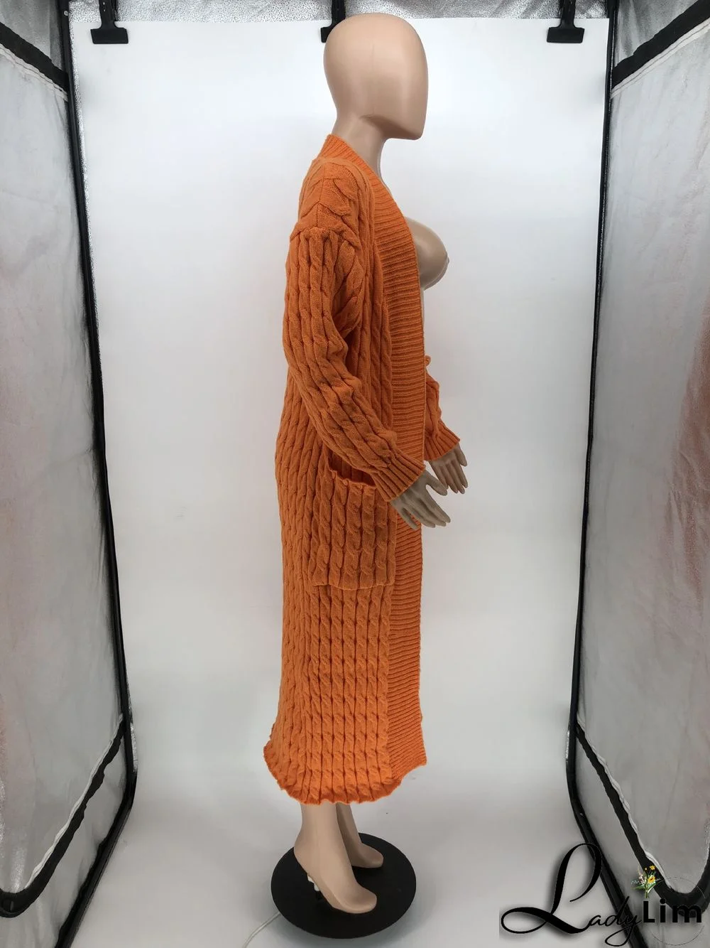 Women Winter Long Sleeve Plush Long Sweater Jacket