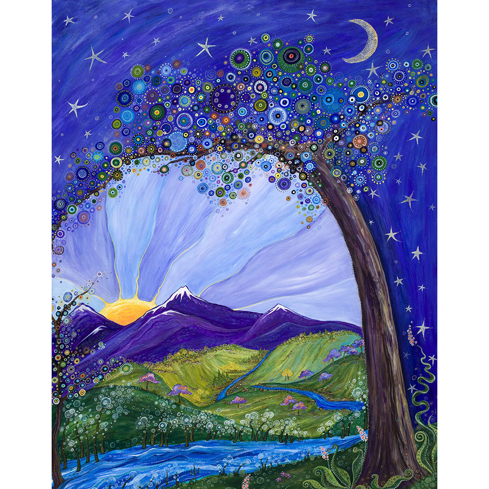 

Scenery - 14CT Stamped Cross Stitch - 46*36CM, 501 Original