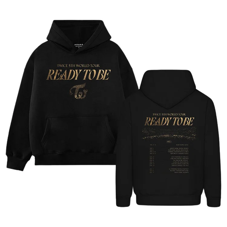 TWICE 5th World Tour READY TO BE Schedule Hoodie