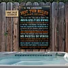 Hot Tub Rules For Drinkers And Dummies Customized Classic Metal Signs
