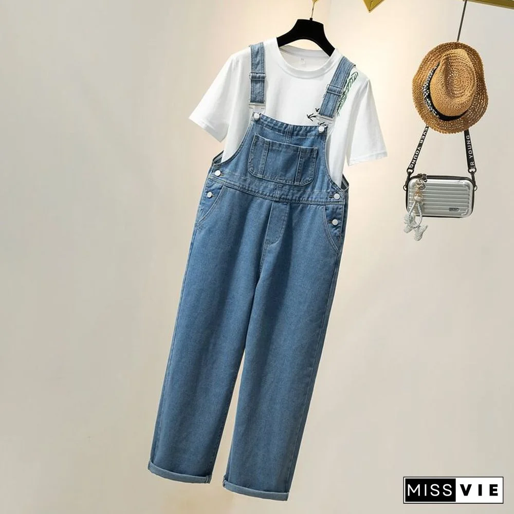 Wardrobe Basics Ripped Denim Romper Shorts Jean overalls