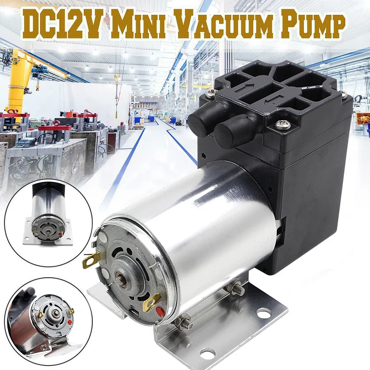 12V Mini Vacuum Pump Negative Pressure Air Suction Pump 5L/min 65-120kpa