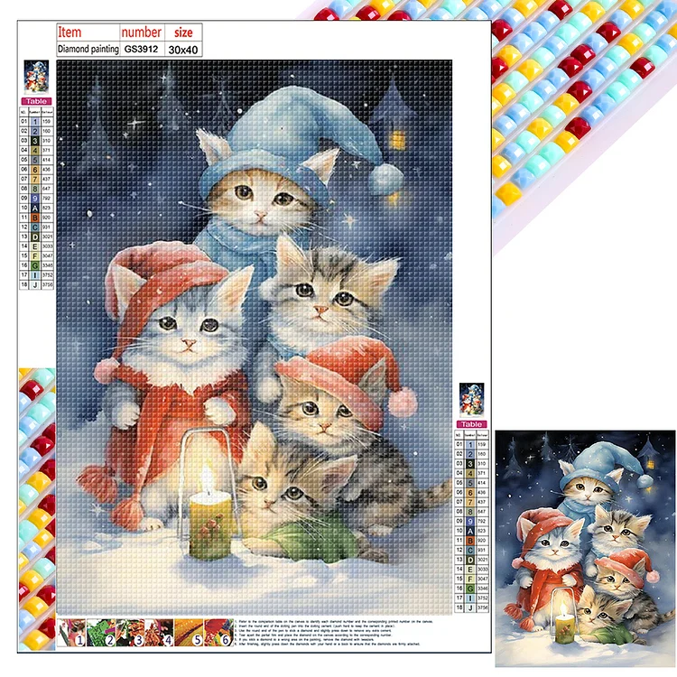 Cat - Full Square - Diamond Painting(30*40cm)