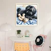 Dog And Bear-11CT Stamped Cross Stitch 40*40cm/15.75*15.75in tapestrymarket