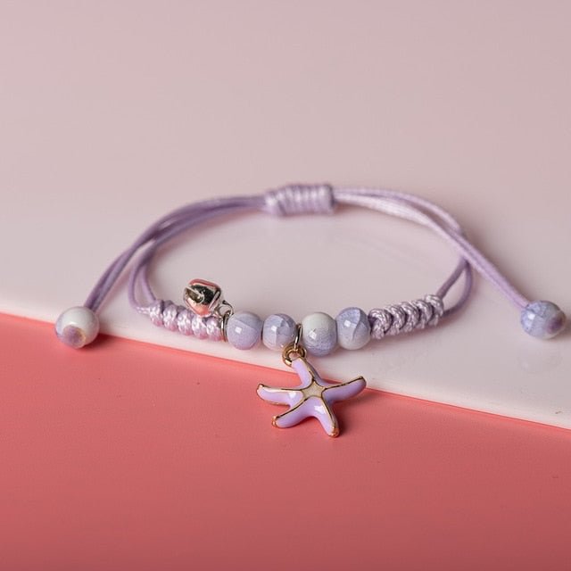 YOY-Cute Metal Drip Glaze Pendant Bracelet