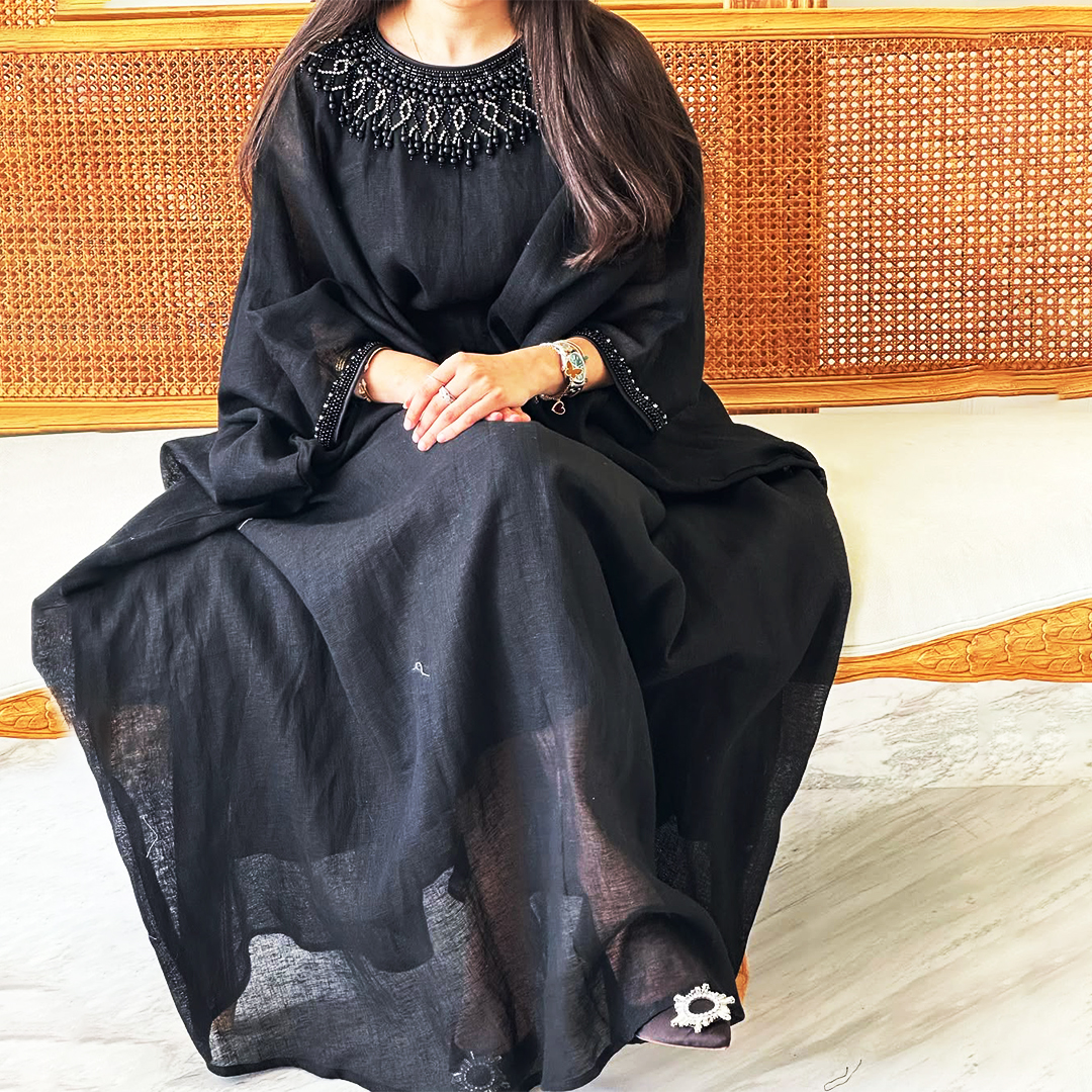 Women's Middle Eastern Solid Color Elegant Jalabiya