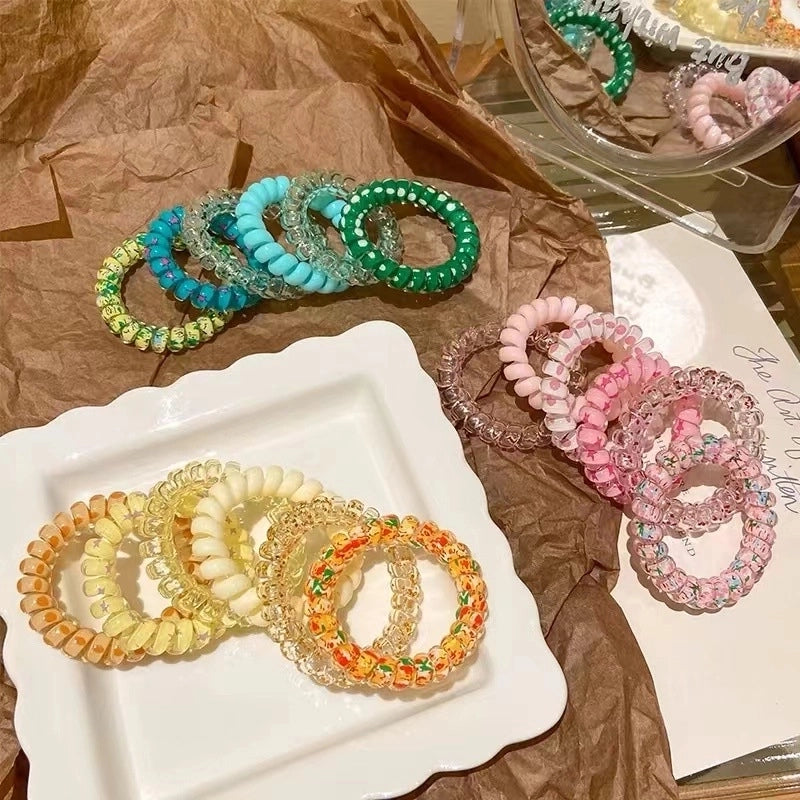 Women’s Cute Sweet Solid Color Plastic Hair Tie