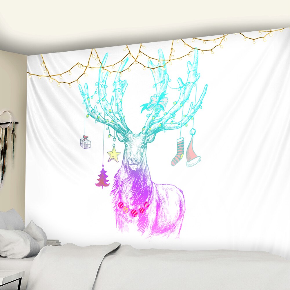 

Wall Tapestry - Simple Lines Christmas Reindeer-150*130cm, 501 Original