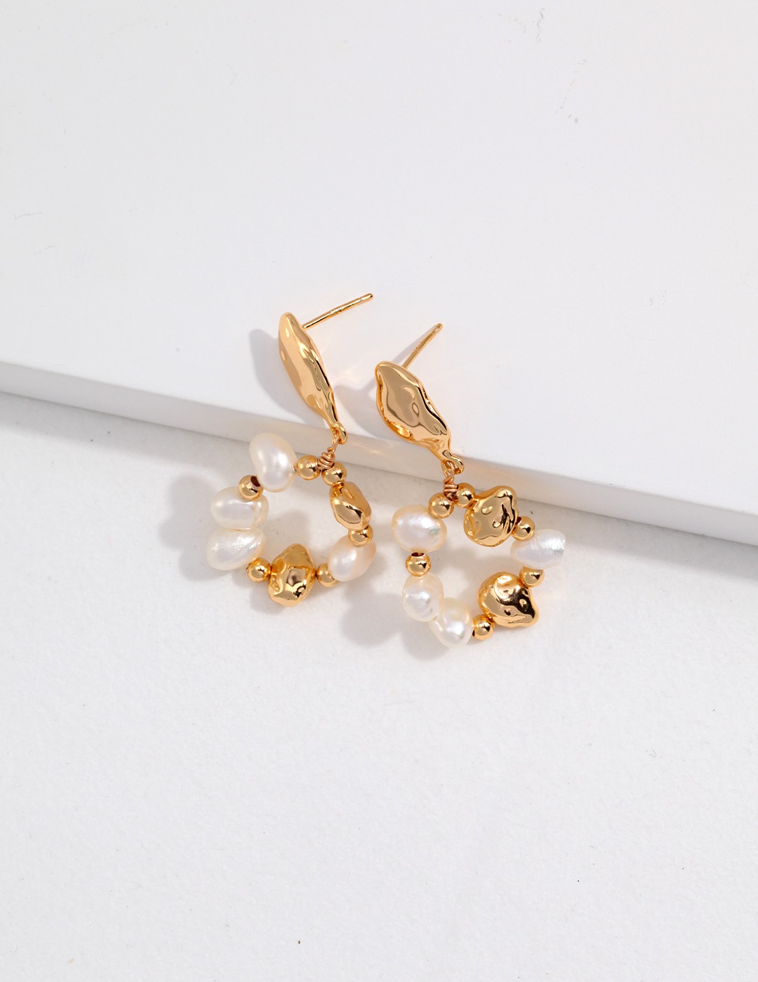  Long Dangle Pearl Earrings