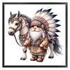 Indian Boy And Horse-11CT Stamped Cross Stitch 40*40cm/15.75*15.75in