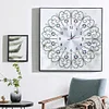 DIY Diamond Painting White Flower Wall Clock Craft Art Decor
