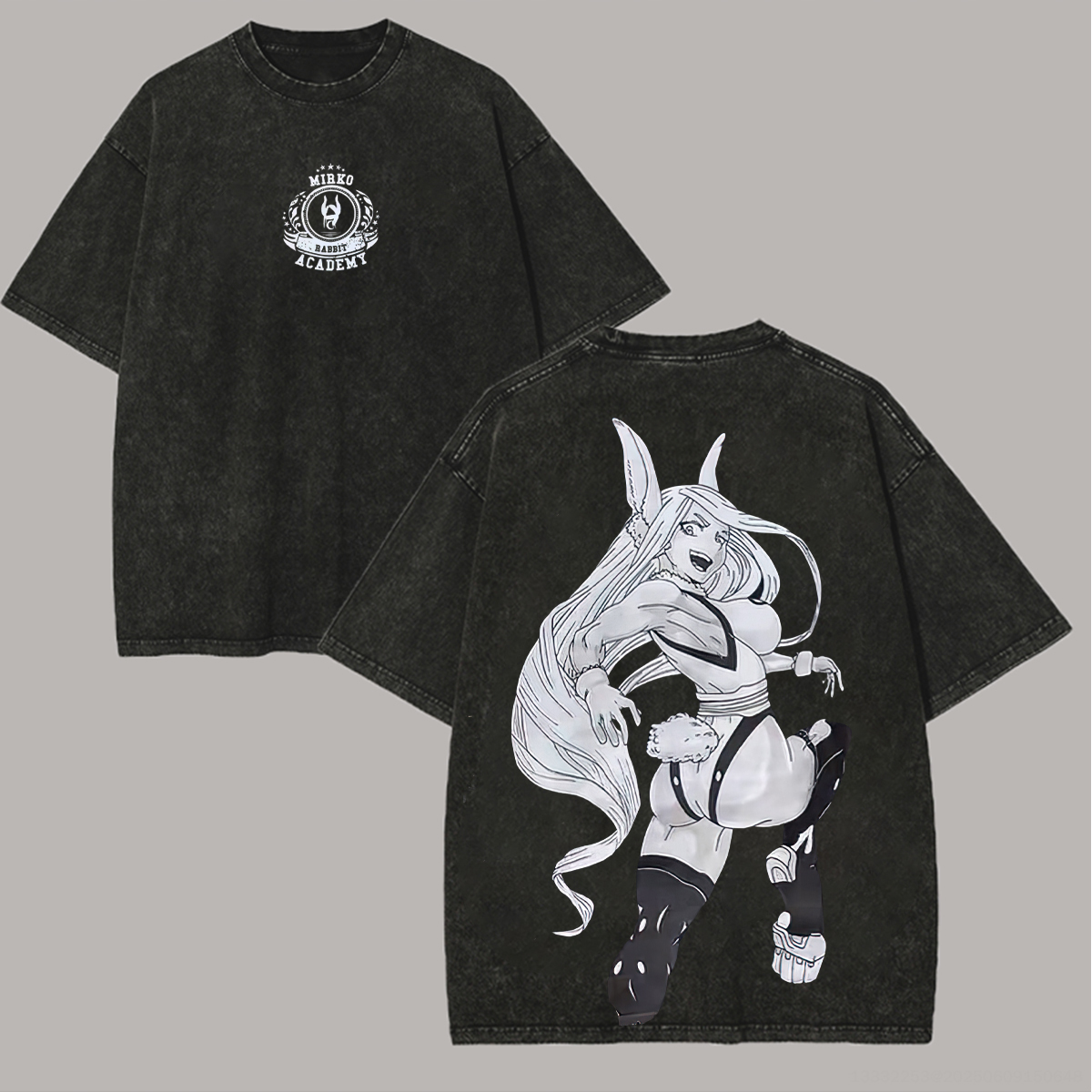 My Hero Academia Printed Unisex Oversized T-shirt- Washed