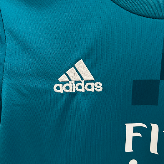 2017-2018 Retro Real Madrid Third Away Kids Kit Football Shirt Thai Quality