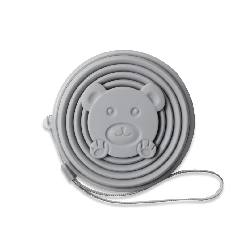 Cute Bear Silica Gel Water Bottles 1 Piece