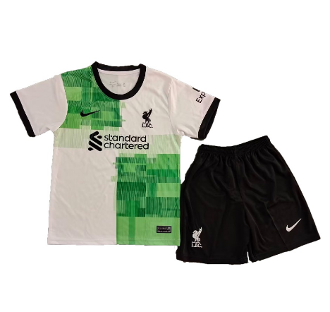 2023-2024 Liverpool Away Kids Kit Football Jersey  Thai Quality